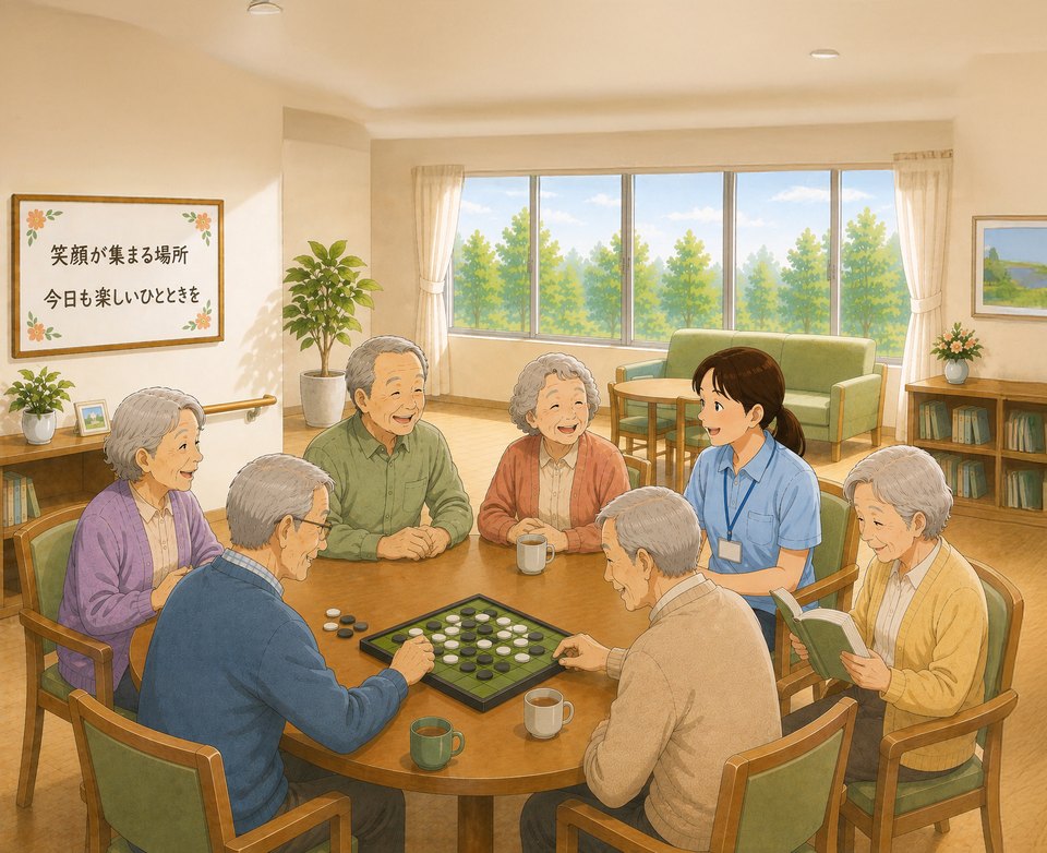 住宅型有料老人ホーム「ふじ」のイメージイラスト